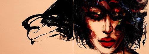 SMALL DIPTYCH ON BEIGE